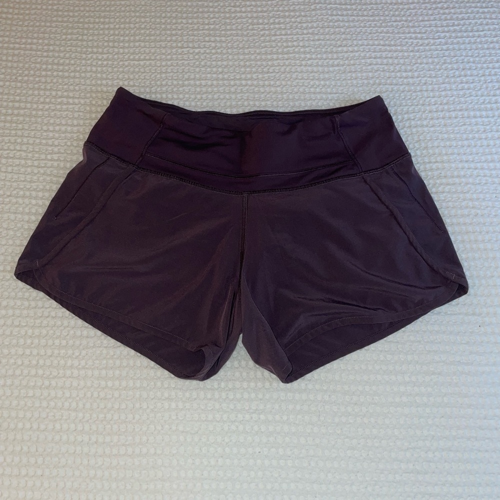 Purple lululemon shorts 4